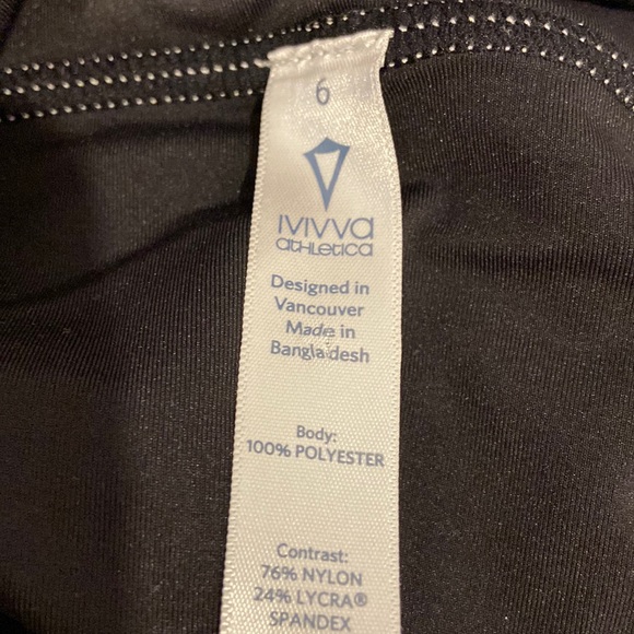 Ivivva Grey & White Striped Skort with Black Waistband - Picture 6 of 6